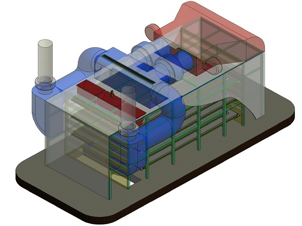 Dryer for residual sludge and pellet